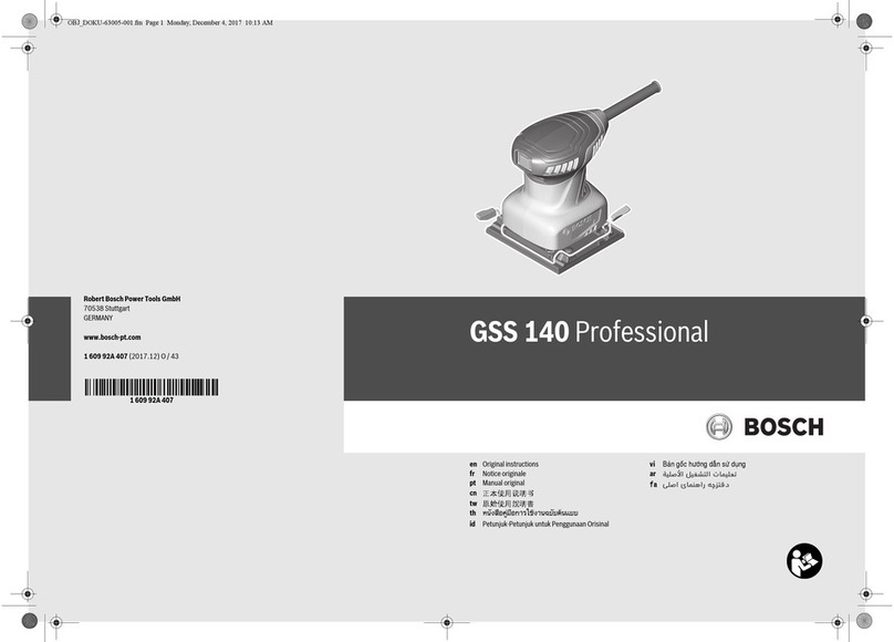 Bosch Professional GSS 140 User manual