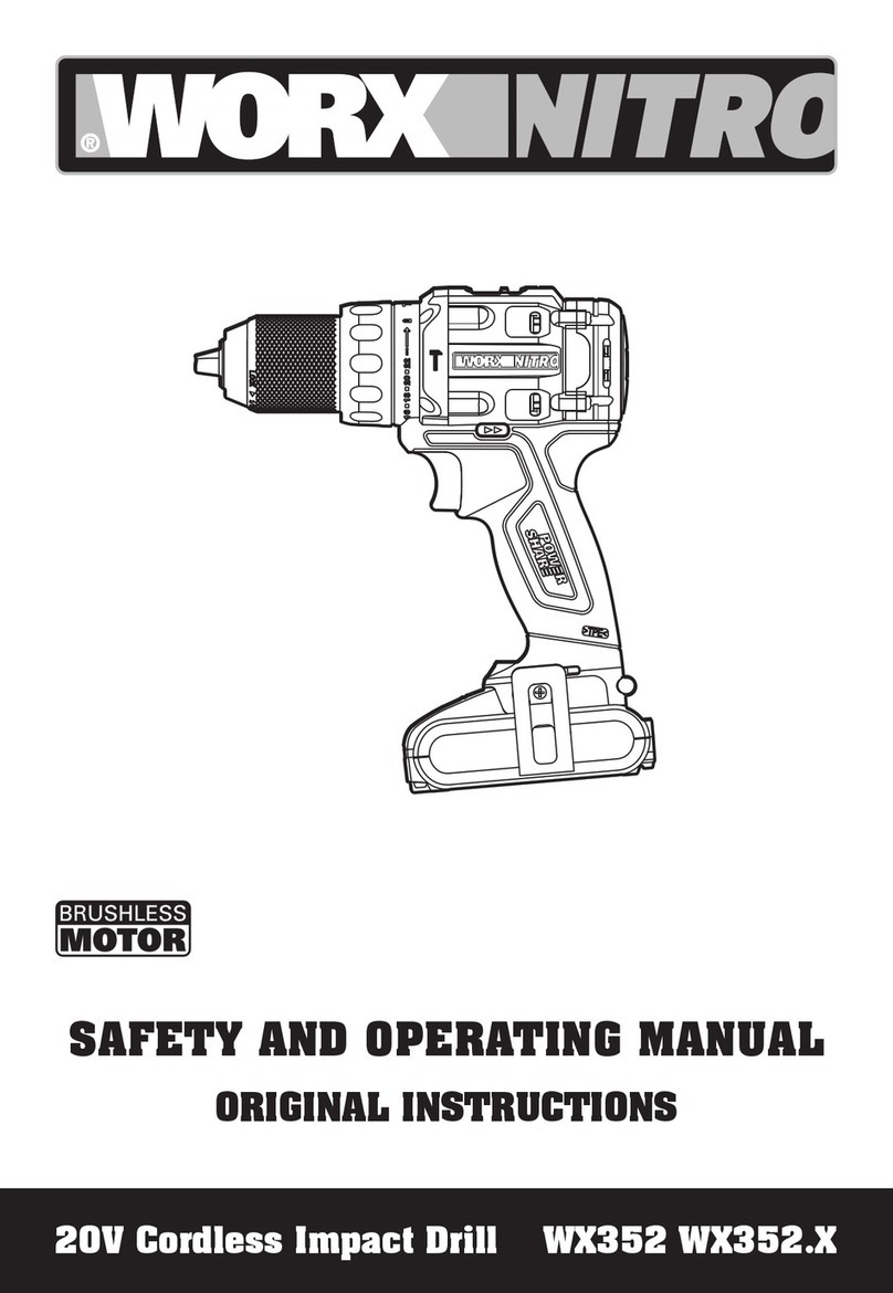 Worx Nitro WX352.X Safety and operating manual