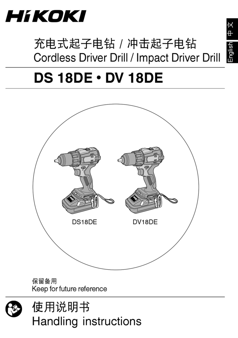 HIKOKI DV18DE User manual