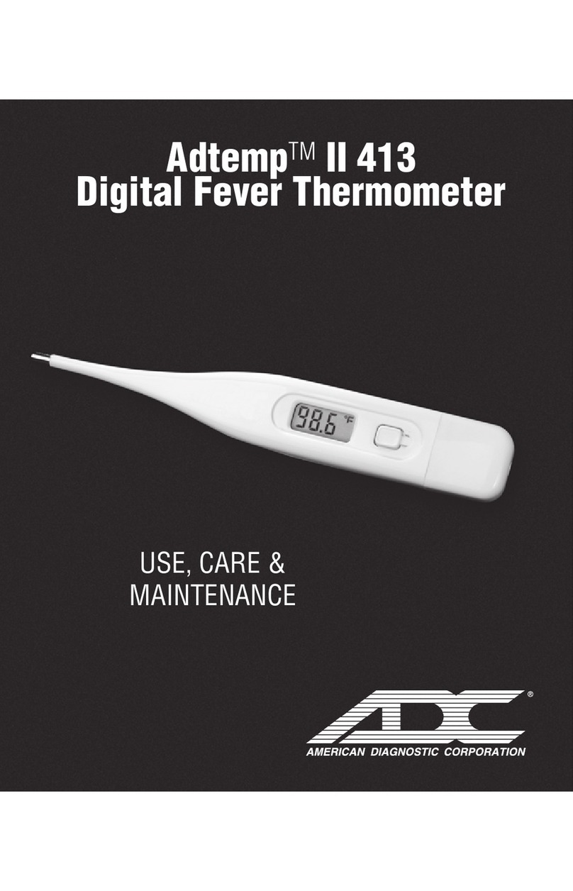 ADC Adtemp II 413 Use, care & maintenance