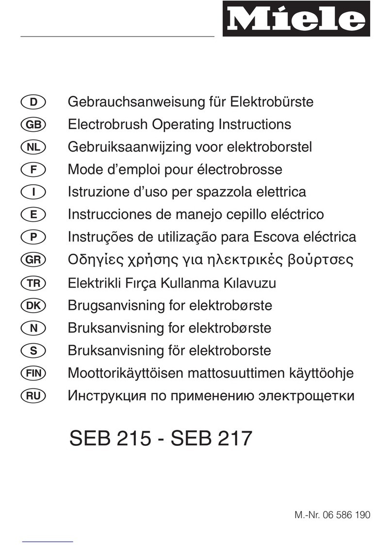 Miele SEB 217 operating instructions