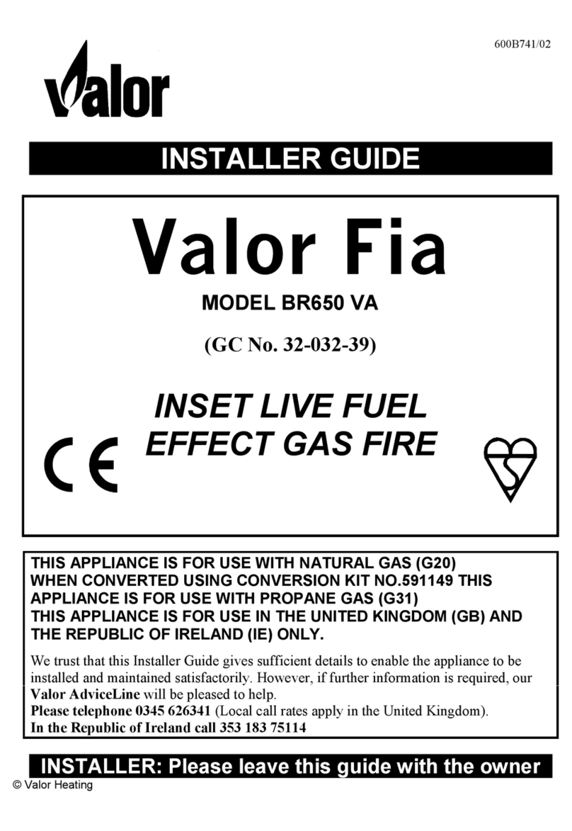 Valor Heating Valor Fia BR650 VA Installer's guide Valor Heating Valor Fia BR650 VA Installer's guide