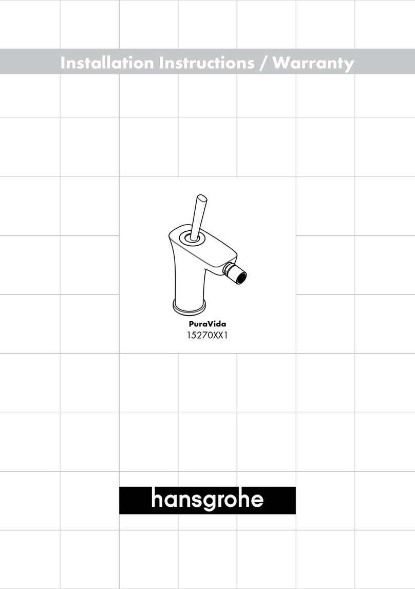 Hans Grohe PuraVida 15270 1 Series Installation guide