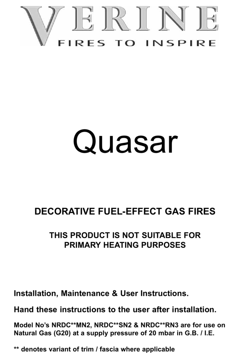 Flavel Quasar NRDC MN2 Series Installation, maintenance & user instructions Flavel Quasar NRDC MN2 Series Installation, maintenance & user instructions
