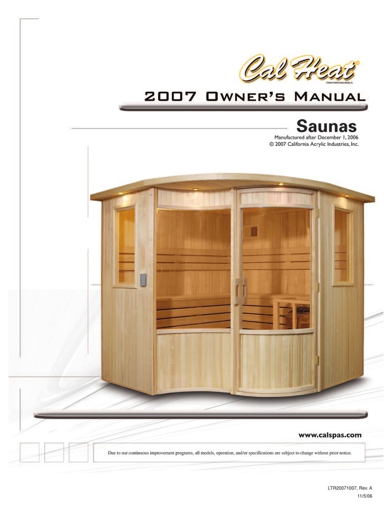 Calspas Cal Heat CU-100 owner's manual
