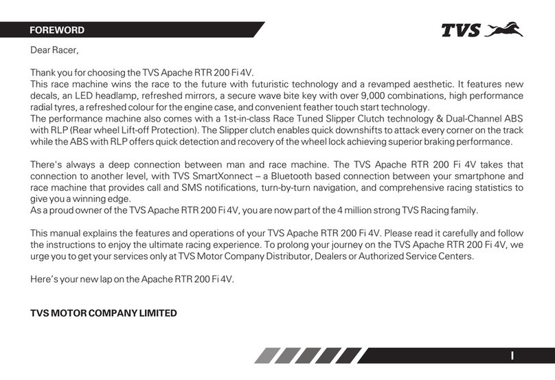 TVS APACHE RTR 200 Fi 4V User manual