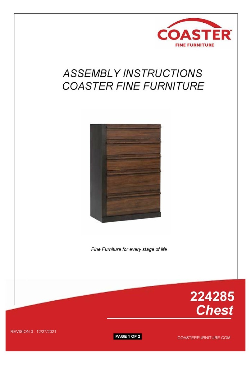 Coaster 224285 Assembly instructions