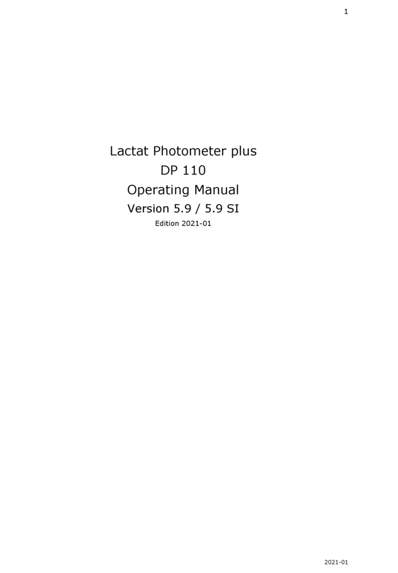 Diaglobal Lactat Photometer plus DP 110 operating manual