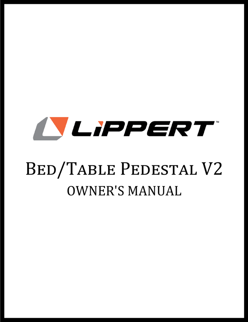 Lippert Bed/Table Pedestal V2 User manual Lippert Bed/Table Pedestal V2 User manual