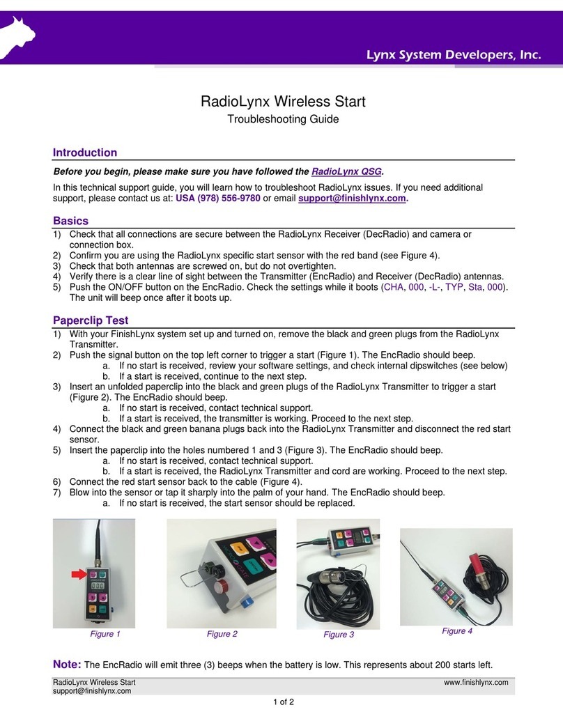 lynx System Developers RadioLynx User manual