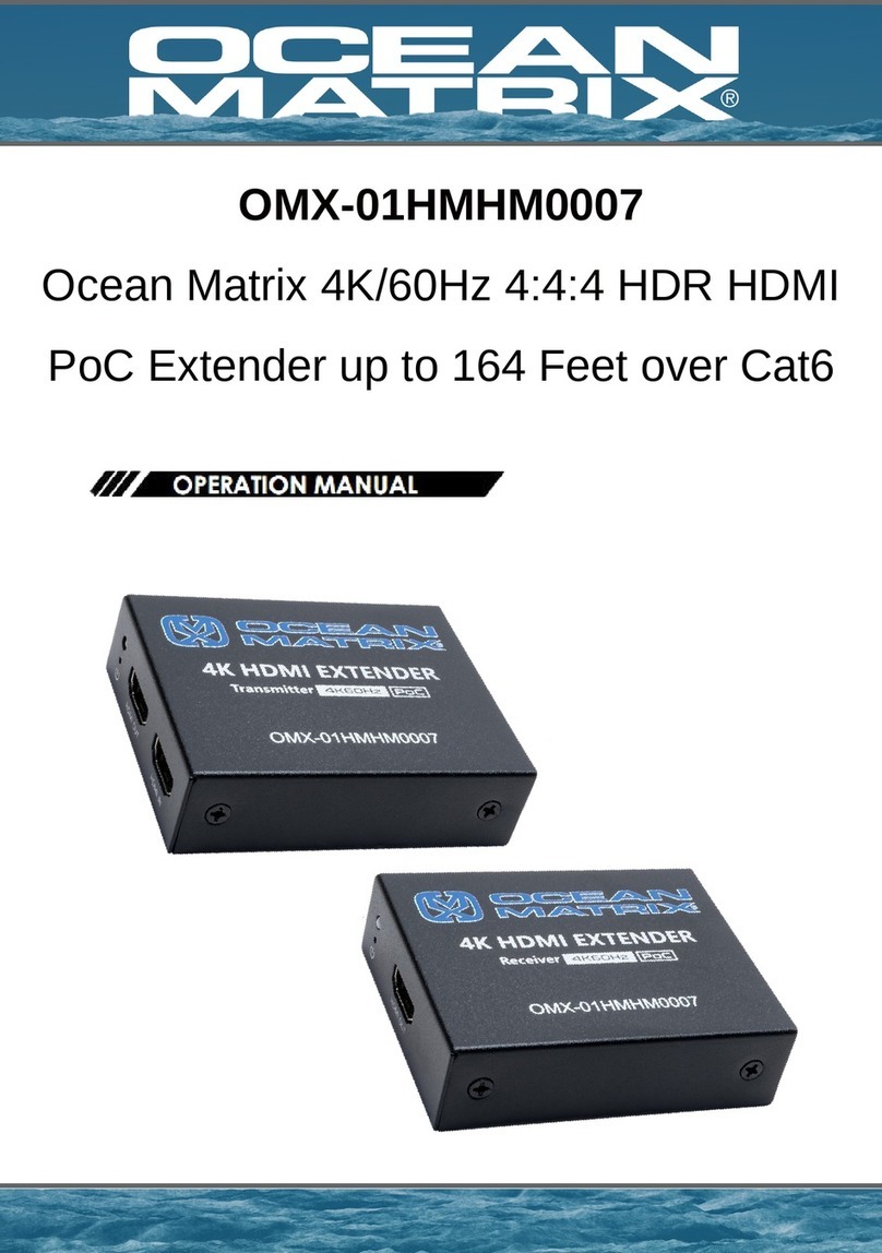 Ocean Matrix OMX-01HMHM0007 Operation manual