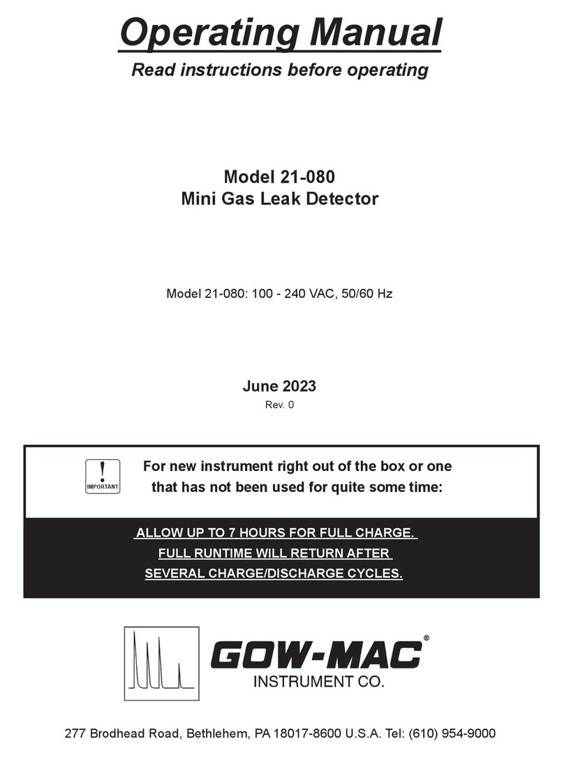 Gow-Mac 21-080 operating manual