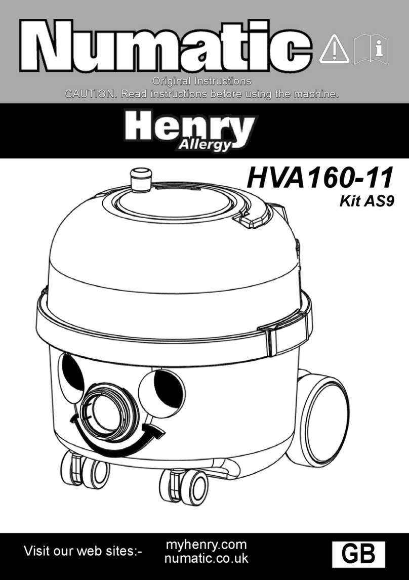 Numatic Henry Allergy HVA160-11 AS9 Original instructions