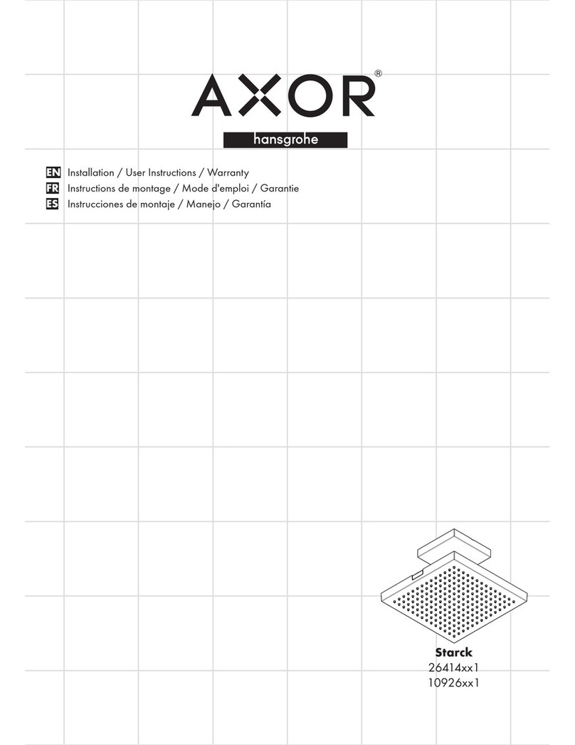 Hans Grohe AXOR Starck 26414 1 Series Instruction Manual