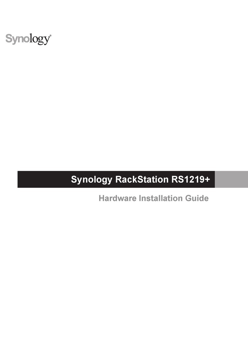 Synology RackStation RS1219+ Manual