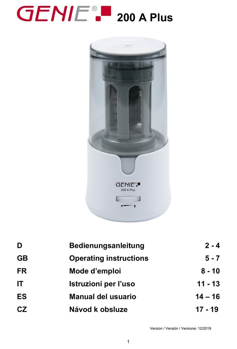 Genie 200 A Plus operating instructions