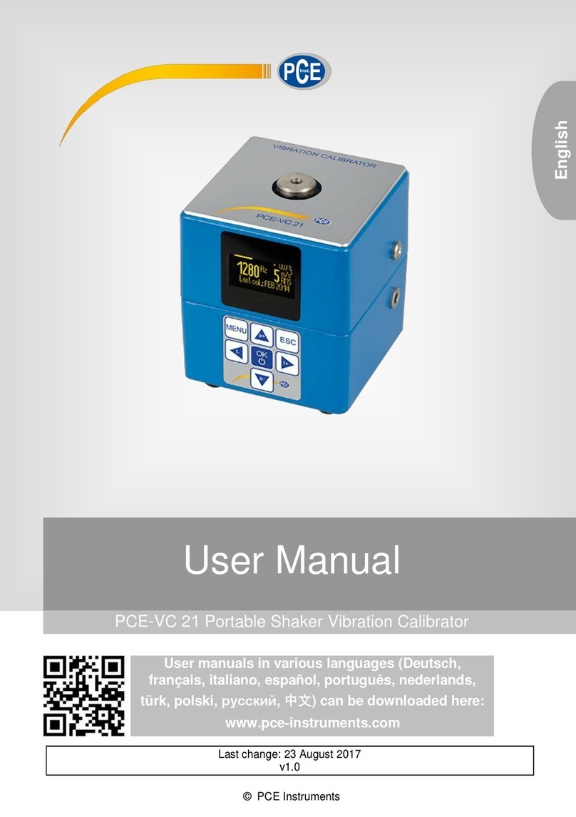 PCE Instruments PCE-VC 21 User manual