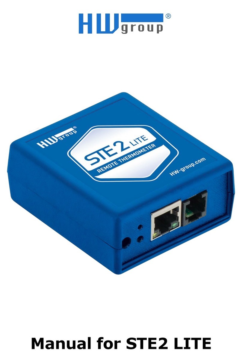 HW Group STE 2 User manual