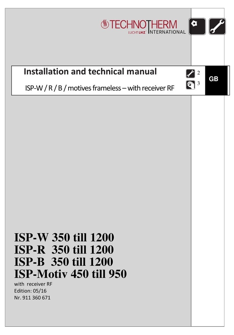Technotherm ISP-W 350 User manual Technotherm ISP-W 350 User manual