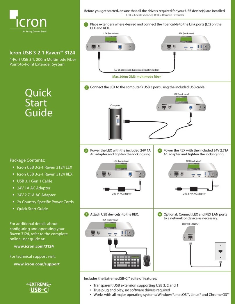 Icron Raven 3124 LEX quick start guide