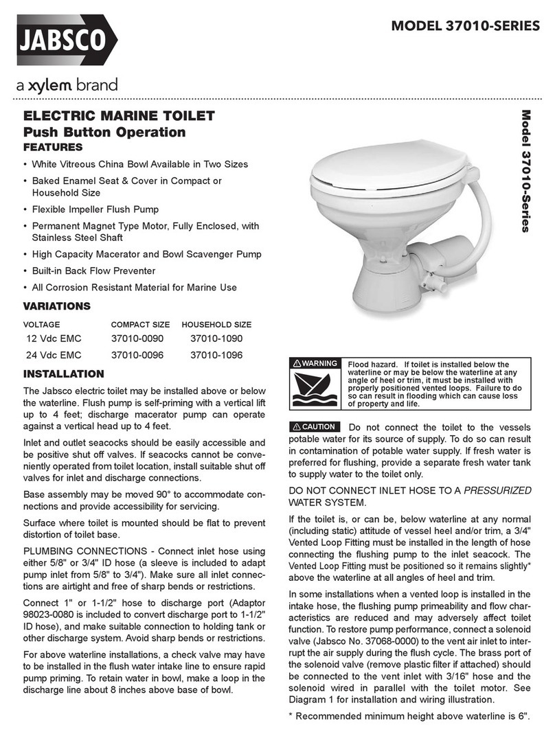 Xylem Jabsco 37010 Series User manual