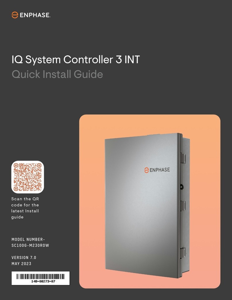 enphase IQ System Controller 3 INT Quick install guide