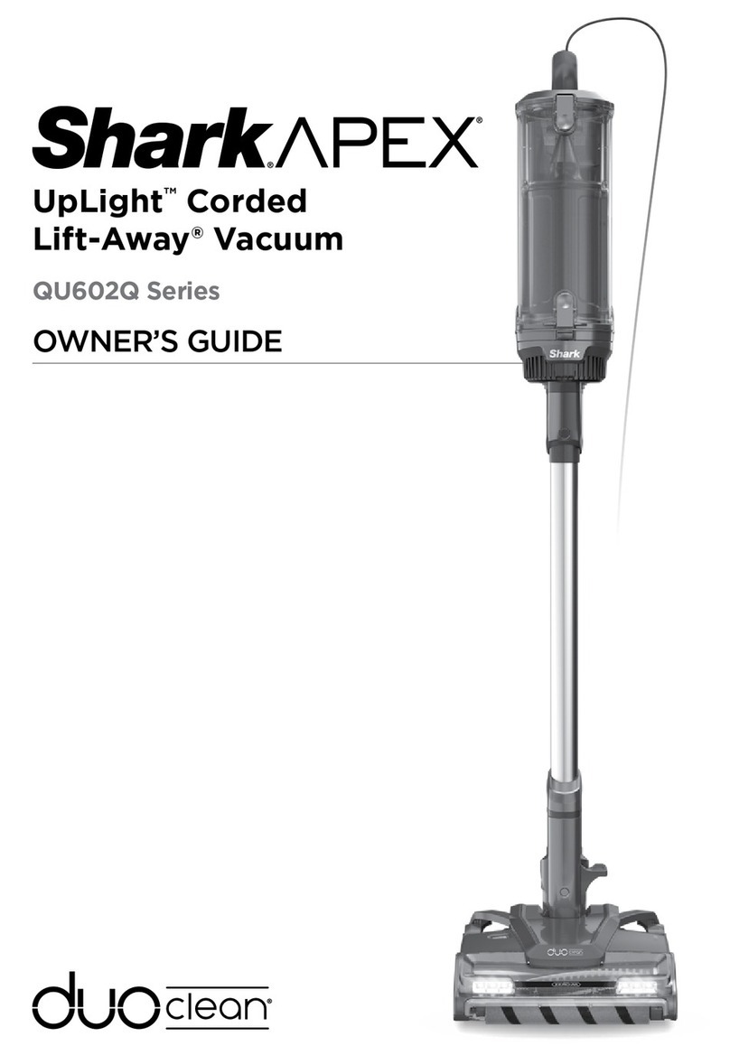 Shark APEX UpLight Corded Lift-Away QU602Q Series User manual