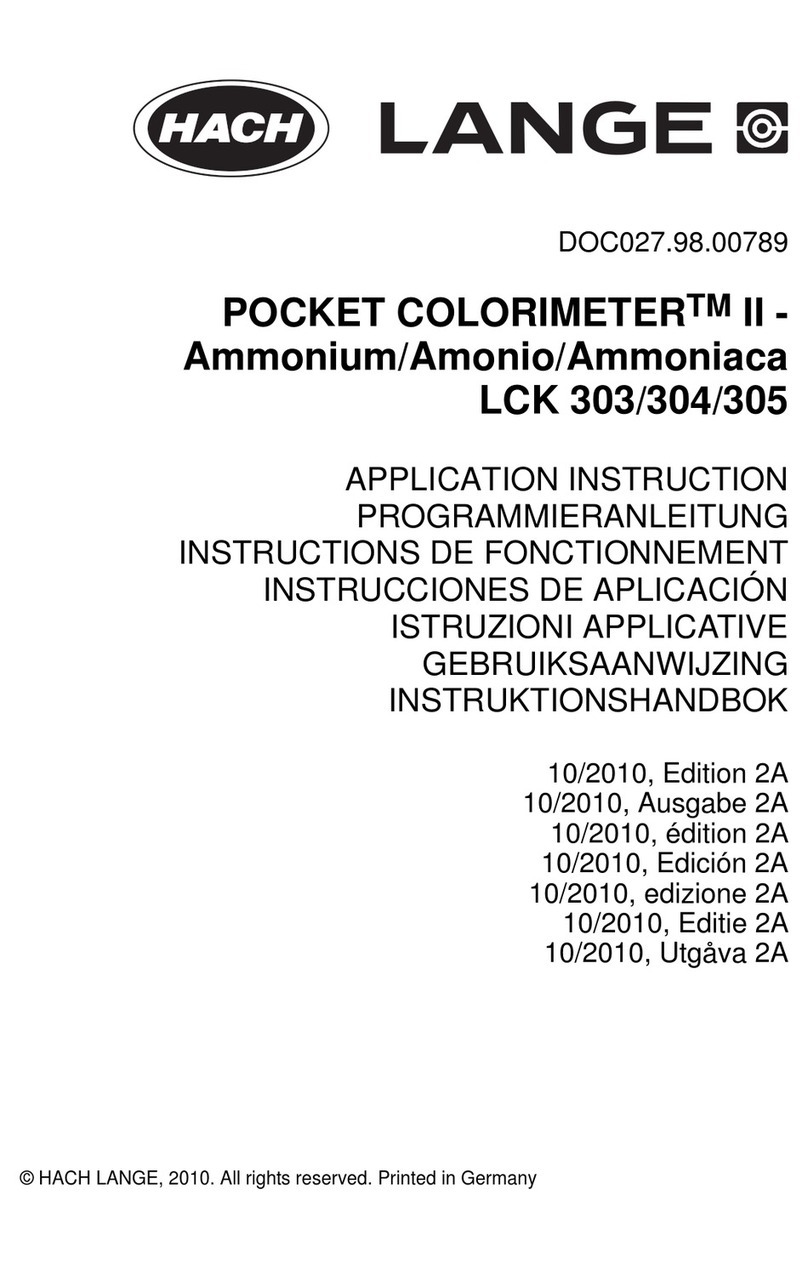 HACH LANGE LCK 303 Application Instruction