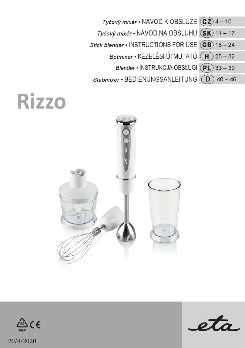 eta Rizzo 1057 Instructions for use
