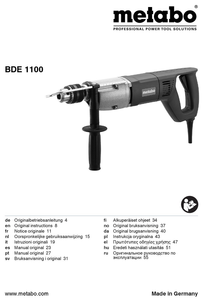 Metabo BDE 1100 - User manual