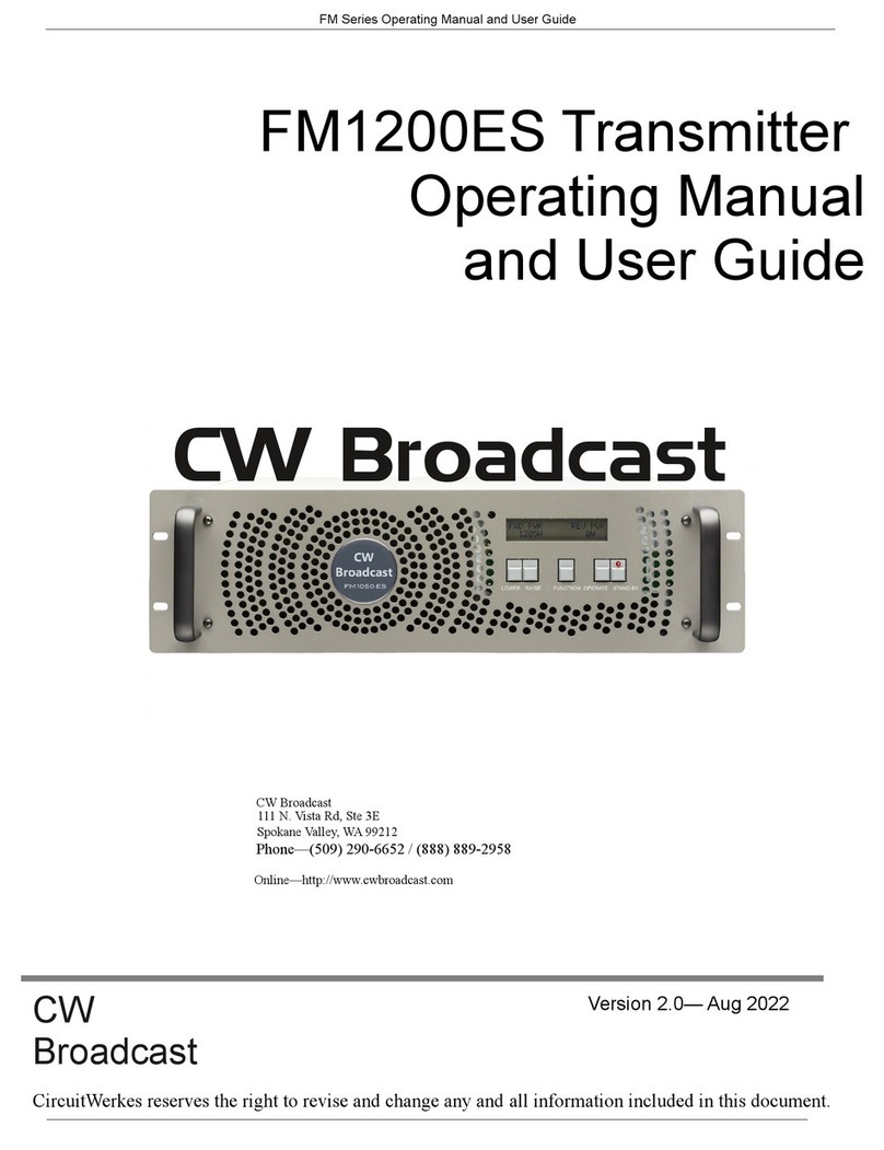 CircuitWerkes CW Broadcast FM1200ES Guide