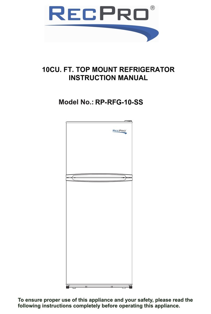 RecPro RP-RFG-10-SS instruction manual