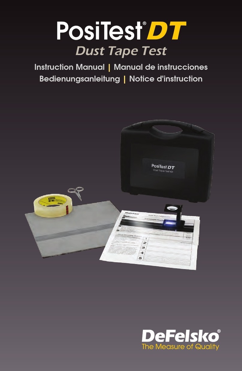 DeFelsko PosiTest DT User manual DeFelsko PosiTest DT User manual