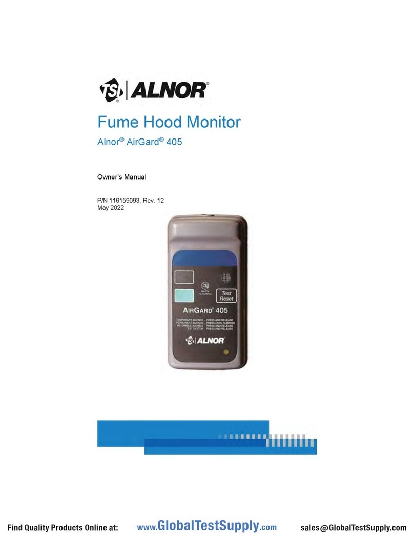 TSI Instruments Alnor AirGard 405 owner's manual