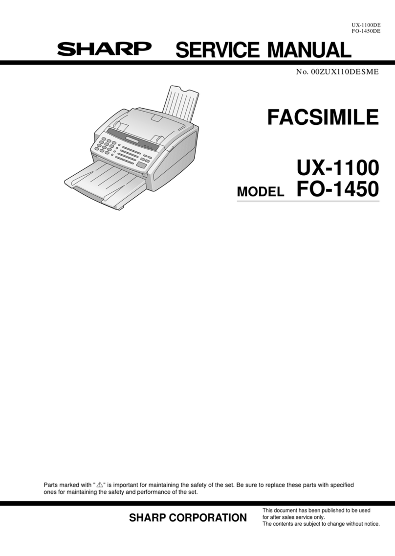 Sharp UX-1100 User manual