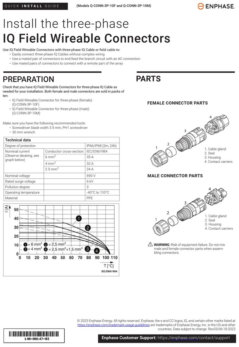 enphase Q-CONN-3P-10F Quick install guide