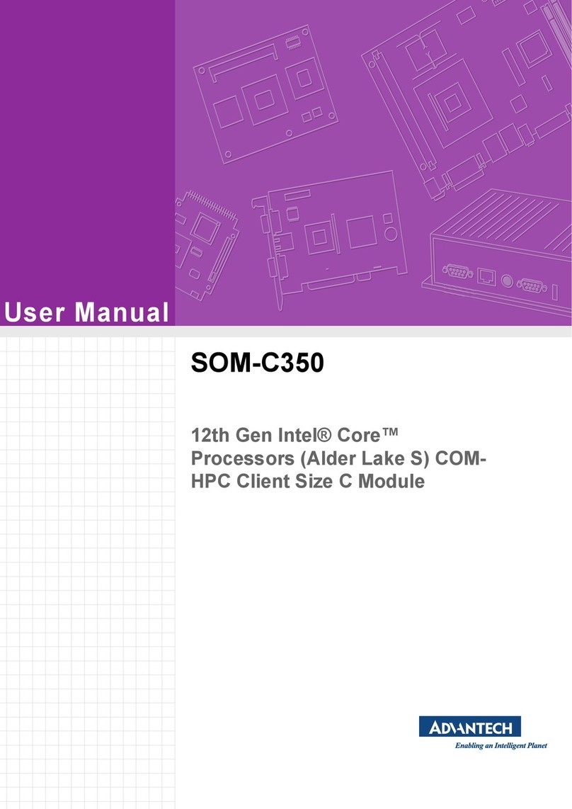 Advantech SOM-C350 User manual