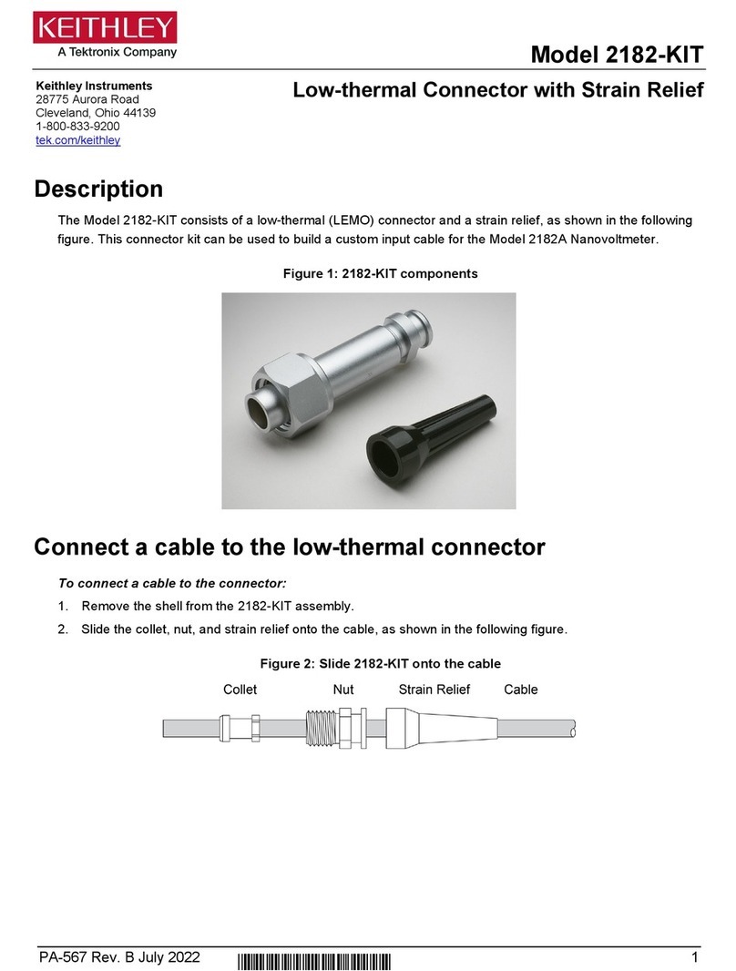Tektronix KEITHLEY 2182-KIT User manual