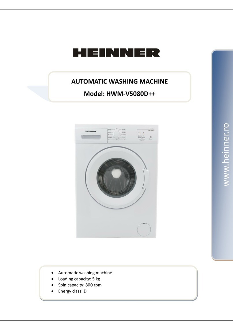 Heinner HWM-V5080D++ User manual Heinner HWM-V5080D++ User manual
