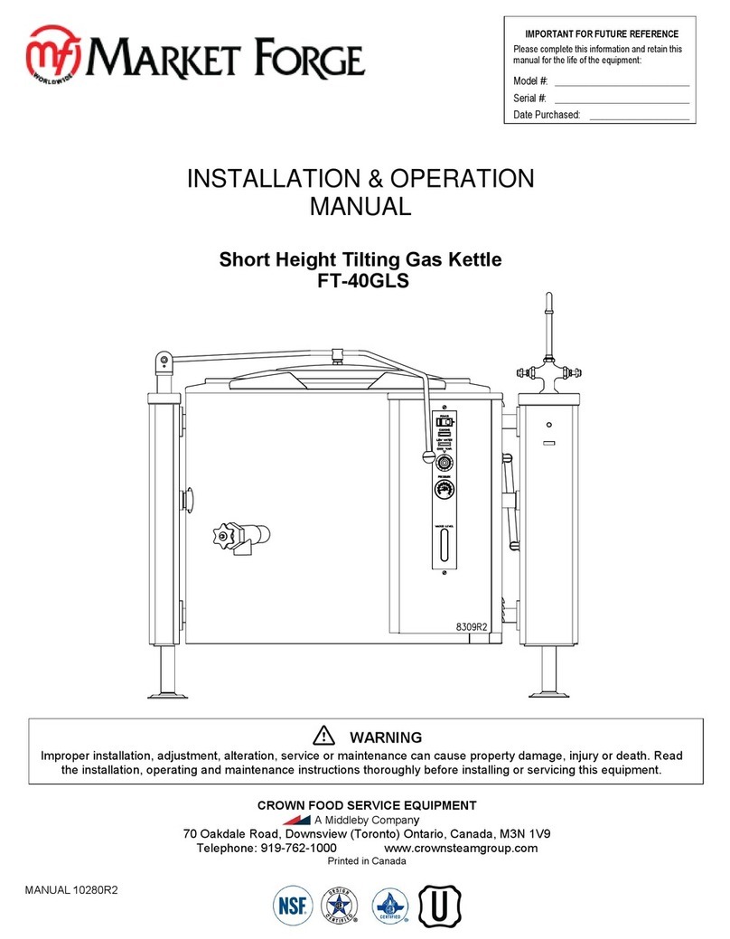 Market Forge Industries FT-40GLS User manual