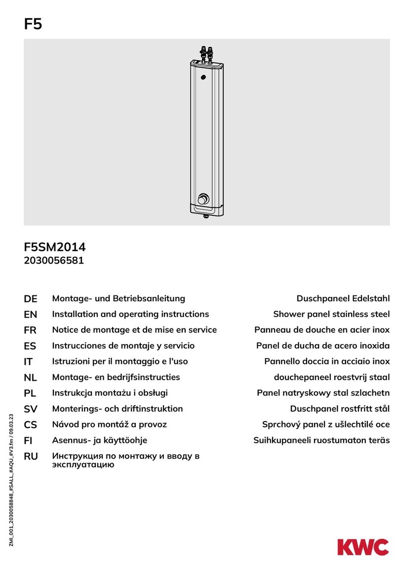 Franke F5 F5SM2014 Installation and operating instructions Franke F5 F5SM2014 Installation and operating instructions