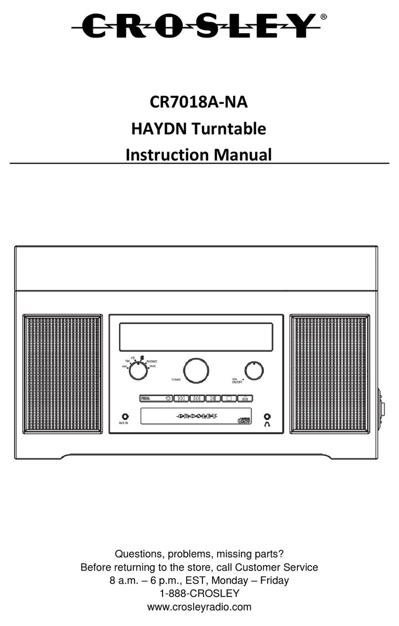 Crosley HAYDN CR7018A-NA instruction manual