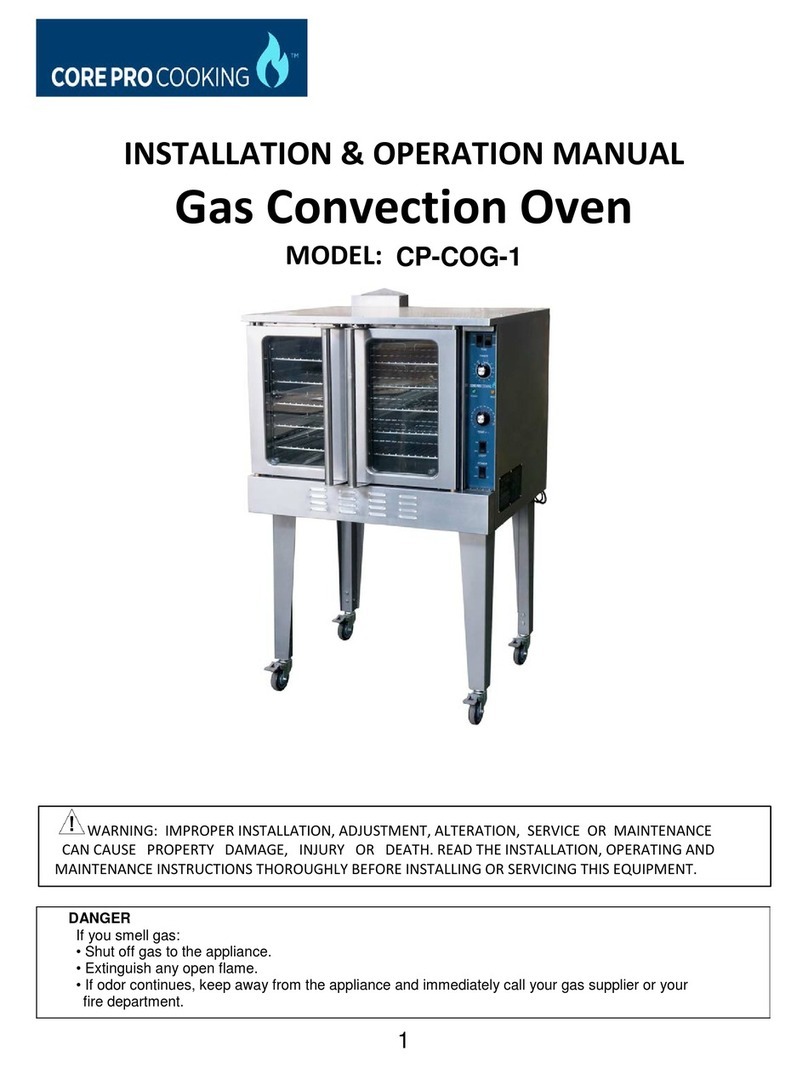 CORE PRODIGY CP-COG-1 Installation & operation manual