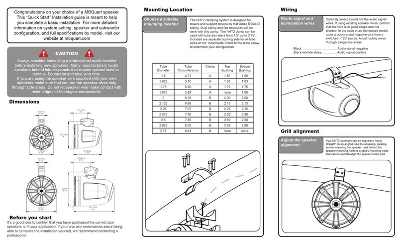 MB QUART NAUTIC NHT2-120 Instruction Manual