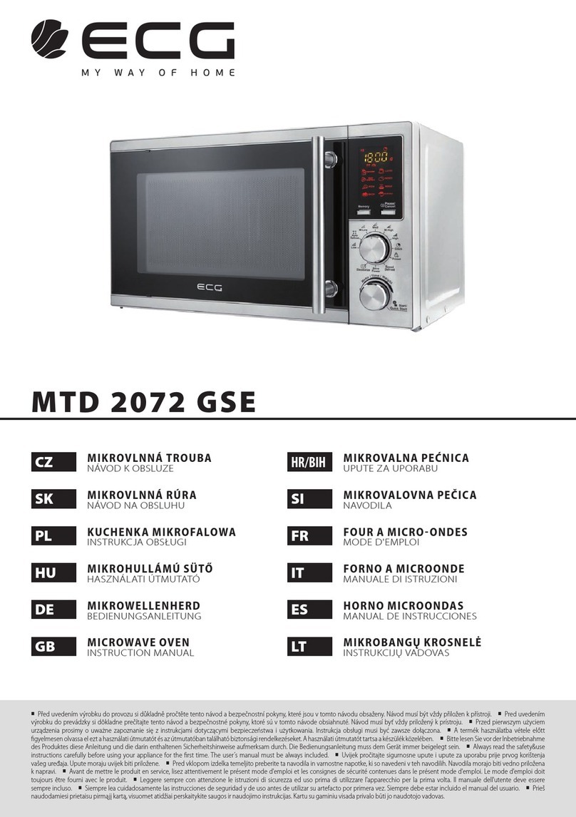 ECG MTD 2072 GSE instruction manual
