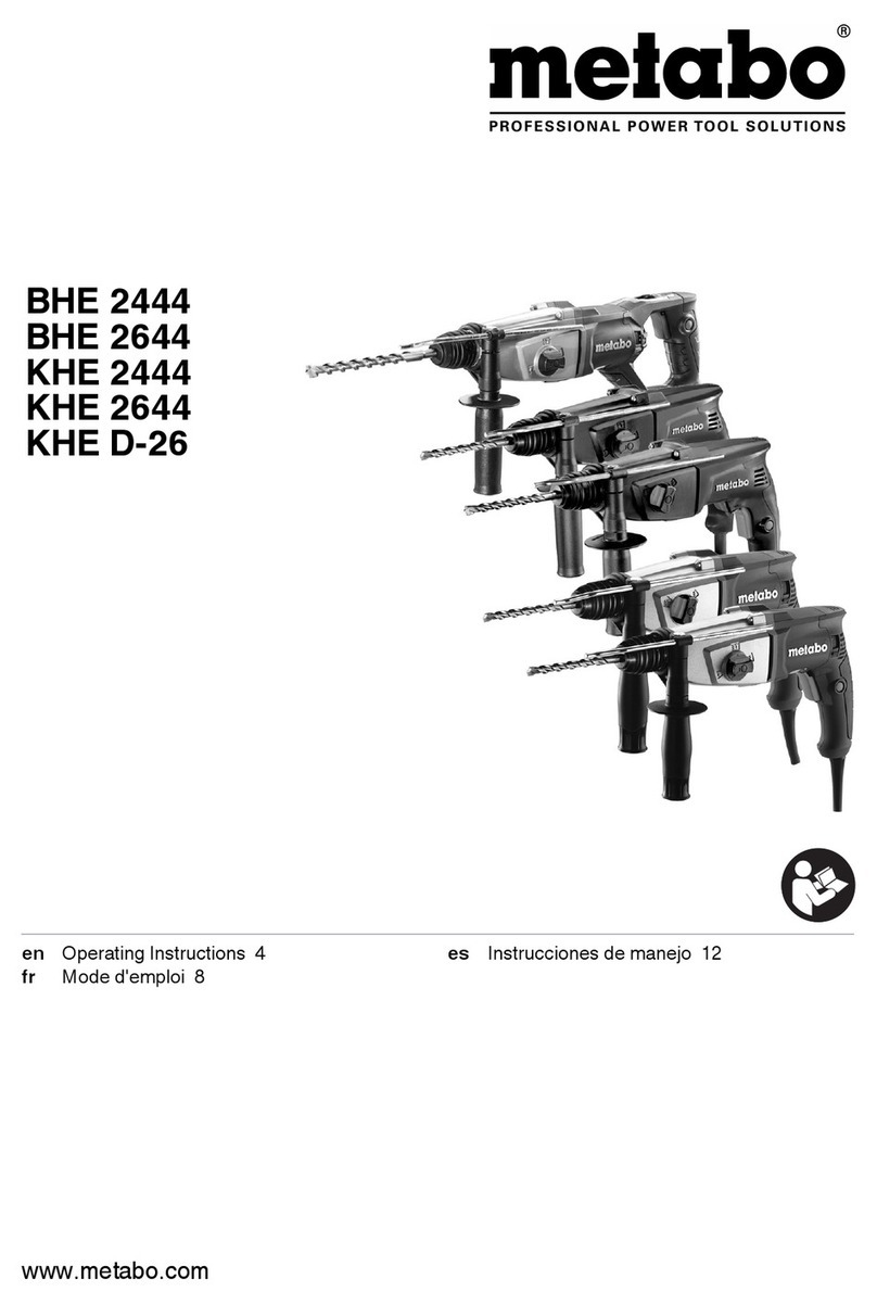 Metabo KHE D-26 User manual