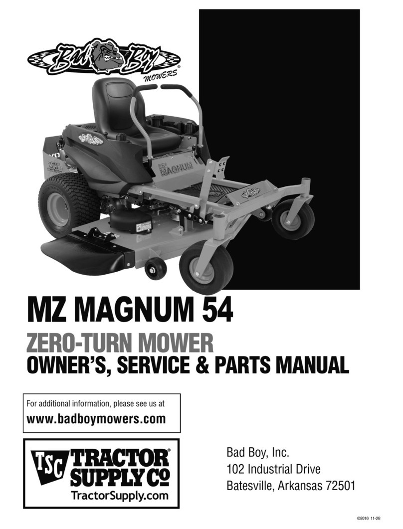 Bad Boy MZ Magnum 54 Owner's, service & parts manual