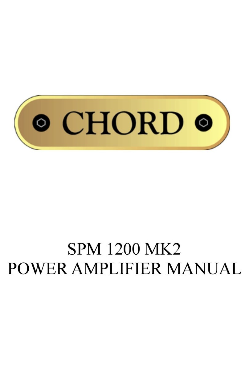 Chord SPM 1200 MK2 User manual