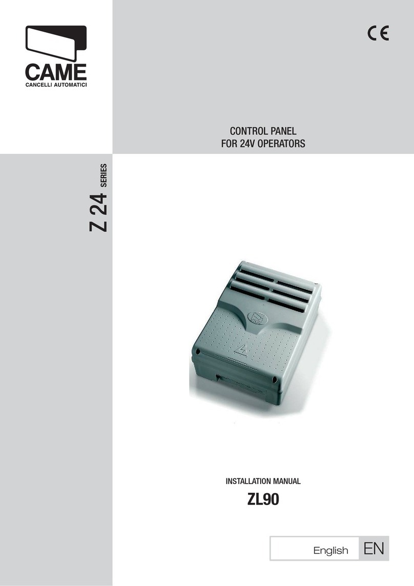 CAME Z 24 Series User manual