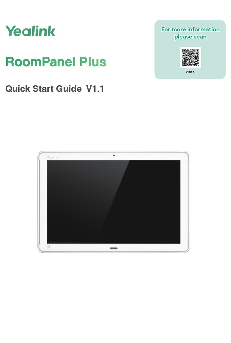 Yealink RoomPanel Plus User manual
